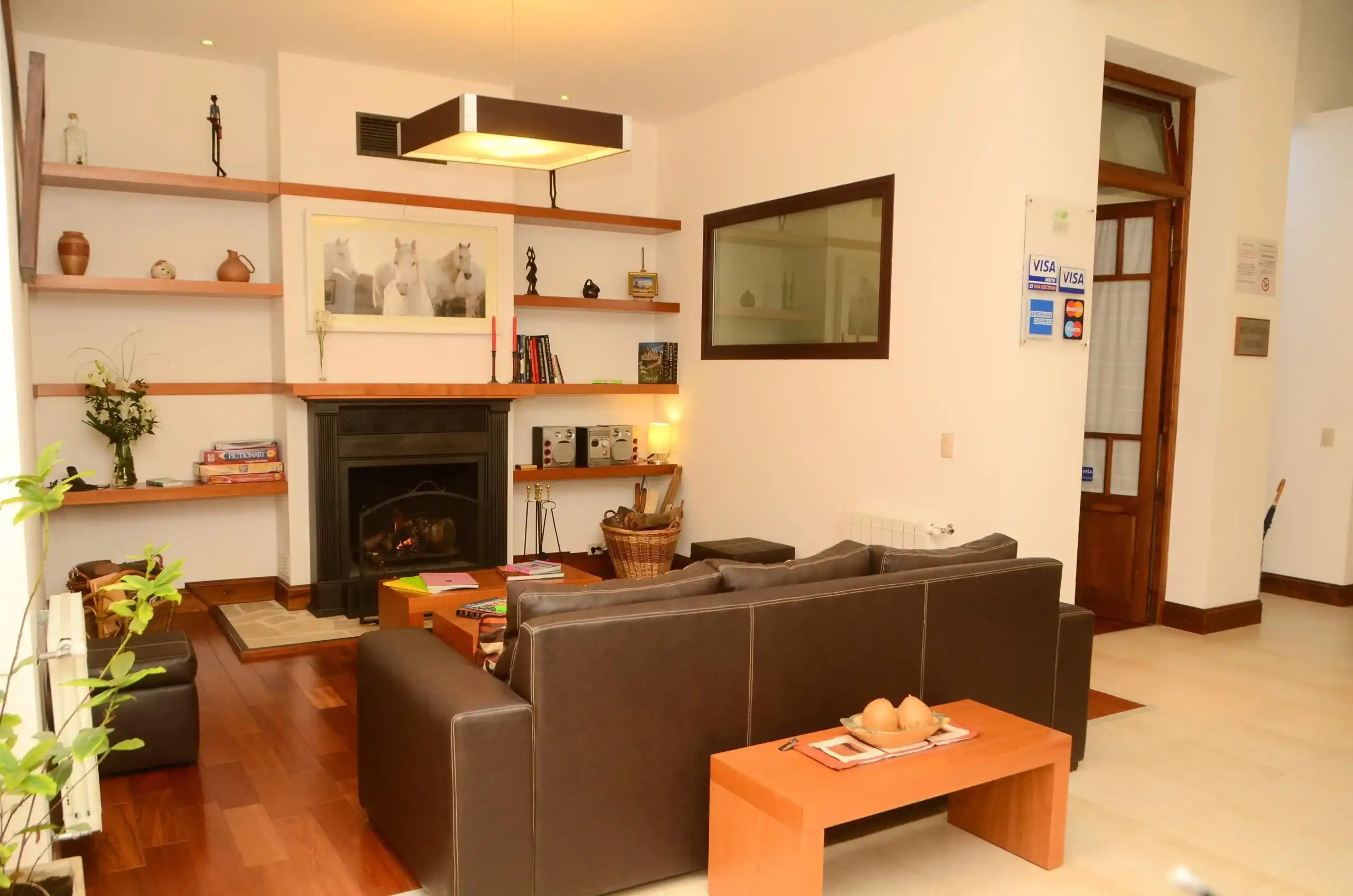 Espacio común del Hotel Roble Blanco