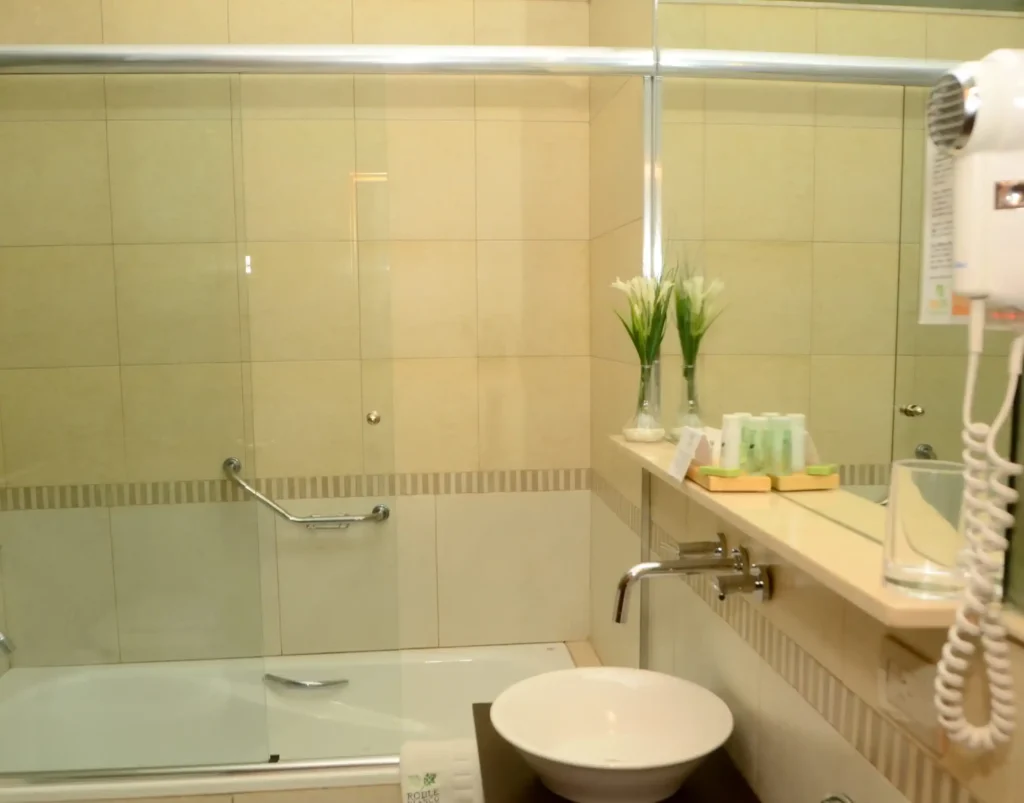 Toilette del hotel Roble Blanco en Chascomús